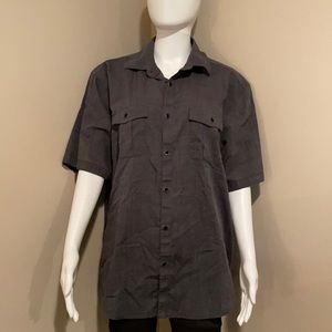Men’s Gray Alfani size large shirt sleeve shirt